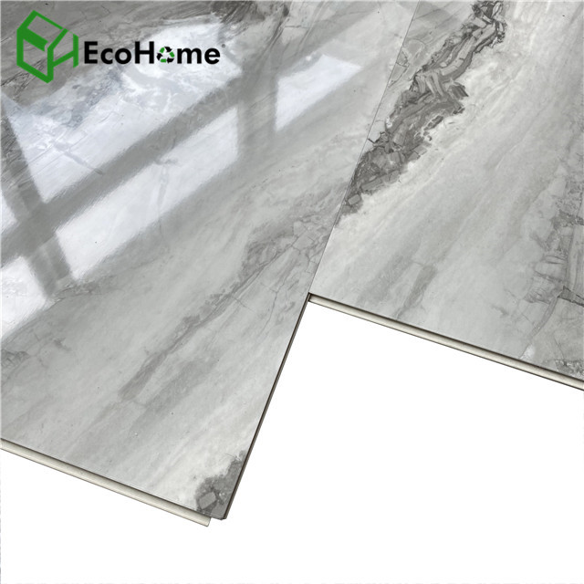 High Gloss White Marble Interlocking PVC Floor Tiles Spc Flooring Moulding  Lvt Flooring - China Spc Flooring, Spc