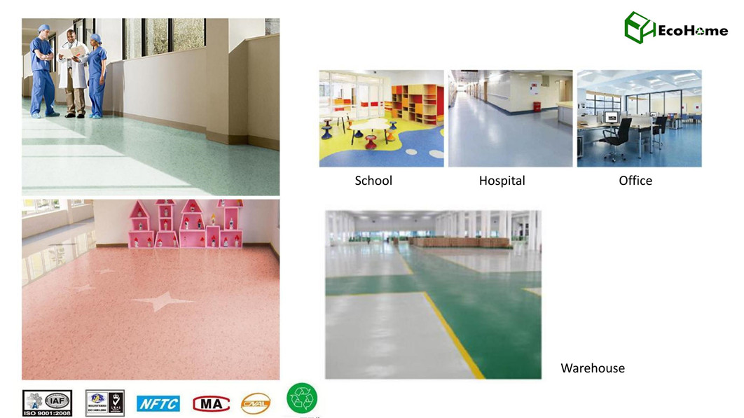 Vinyl Flooring roll for commercial EcoHome 2022_09