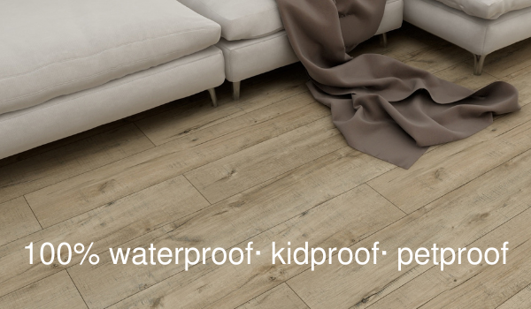 100% waterproof, kidproof, petproof